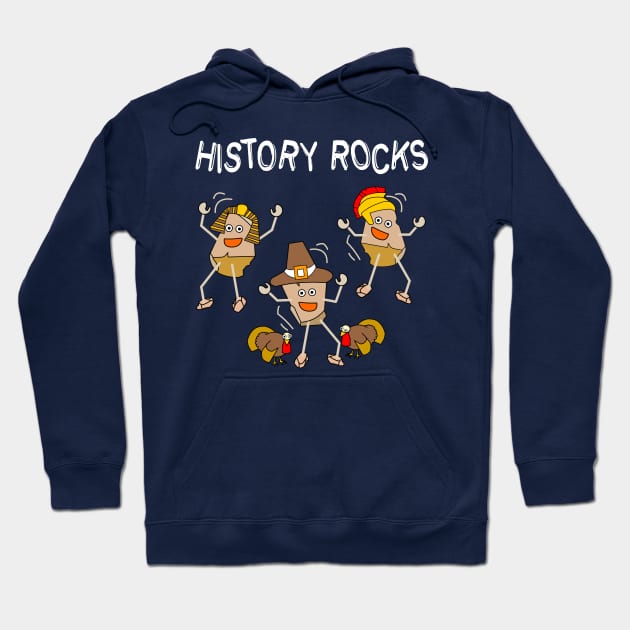 History Rocks Light Hoodie by Barthol Graphics